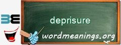 WordMeaning blackboard for deprisure